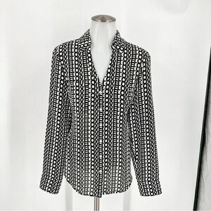 Express The Portofino Black and White "LOVE" print top